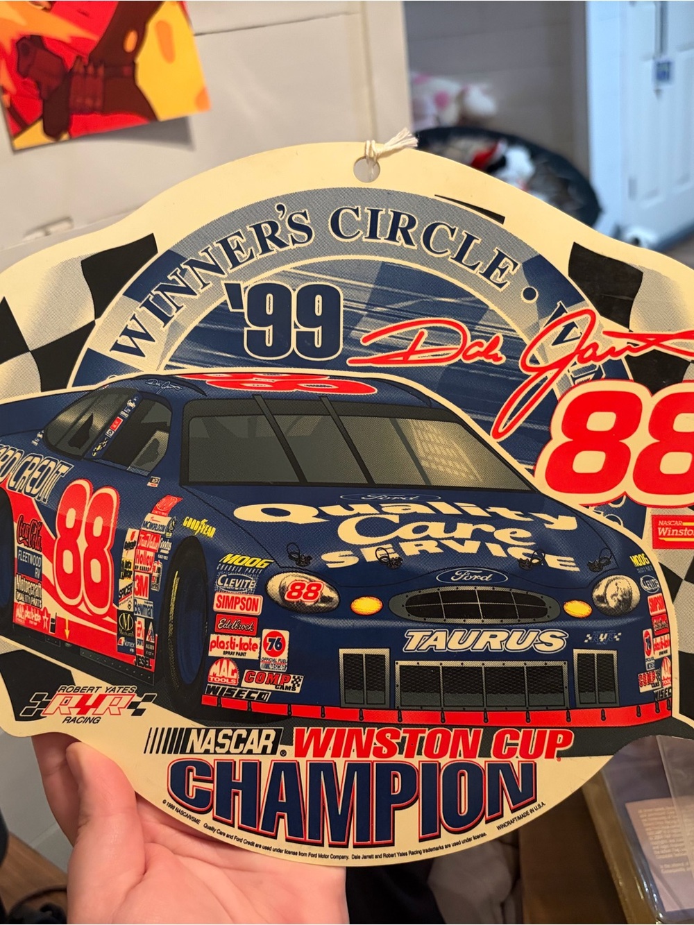 NASCAR '99 Winner's Circle #88 Blue Champion Wall Decor